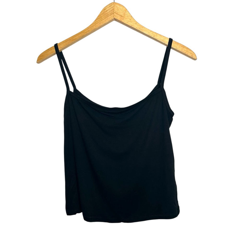 Skims Kim Kardashian Black Onyx Sleep Short Cami Set Relaxed Soft Plus Size 2X - Picture 10 of 12